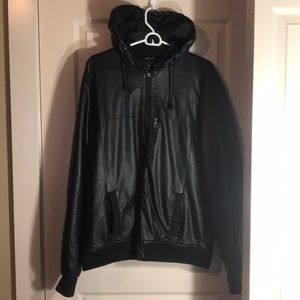 i5 Leather Hoodie